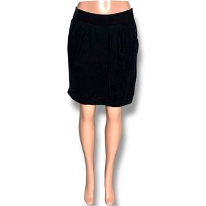 GAP Size 12 Women’s Black Velour A-Line Mini Skirt NWT